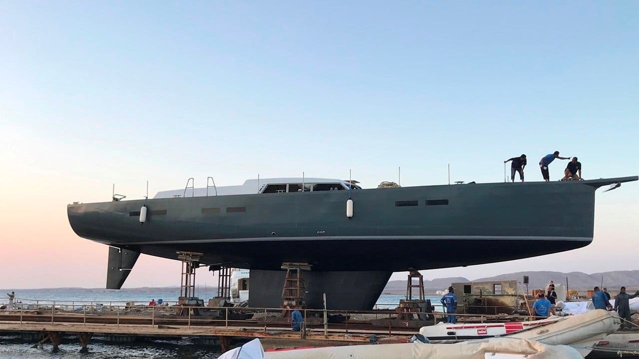 Sailing Yacht for Sale – Completed Steel Hull 24 m Ready for Custom Interior view 4