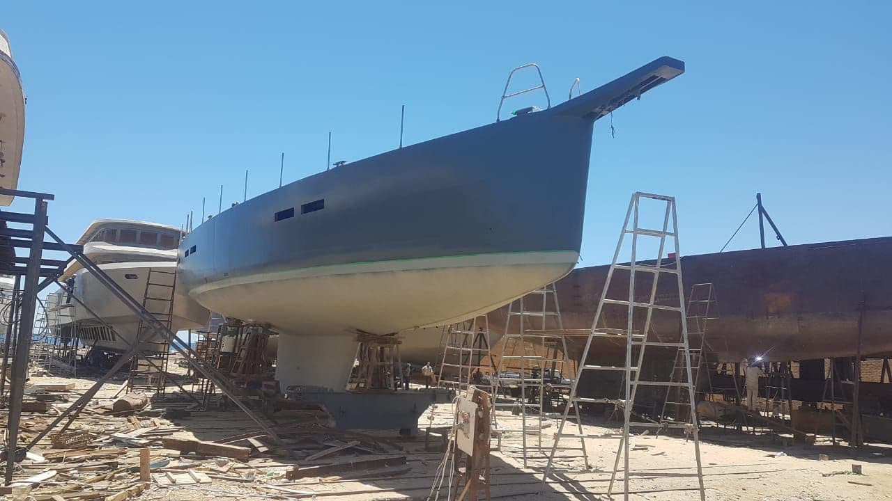 Sailing Yacht for Sale – Completed Steel Hull 24 m Ready for Custom Interior view 10