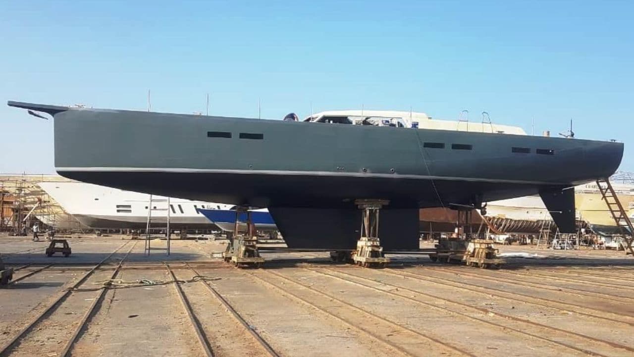 Sailing Yacht for Sale – Completed Steel Hull 24 m Ready for Custom Interior view 2